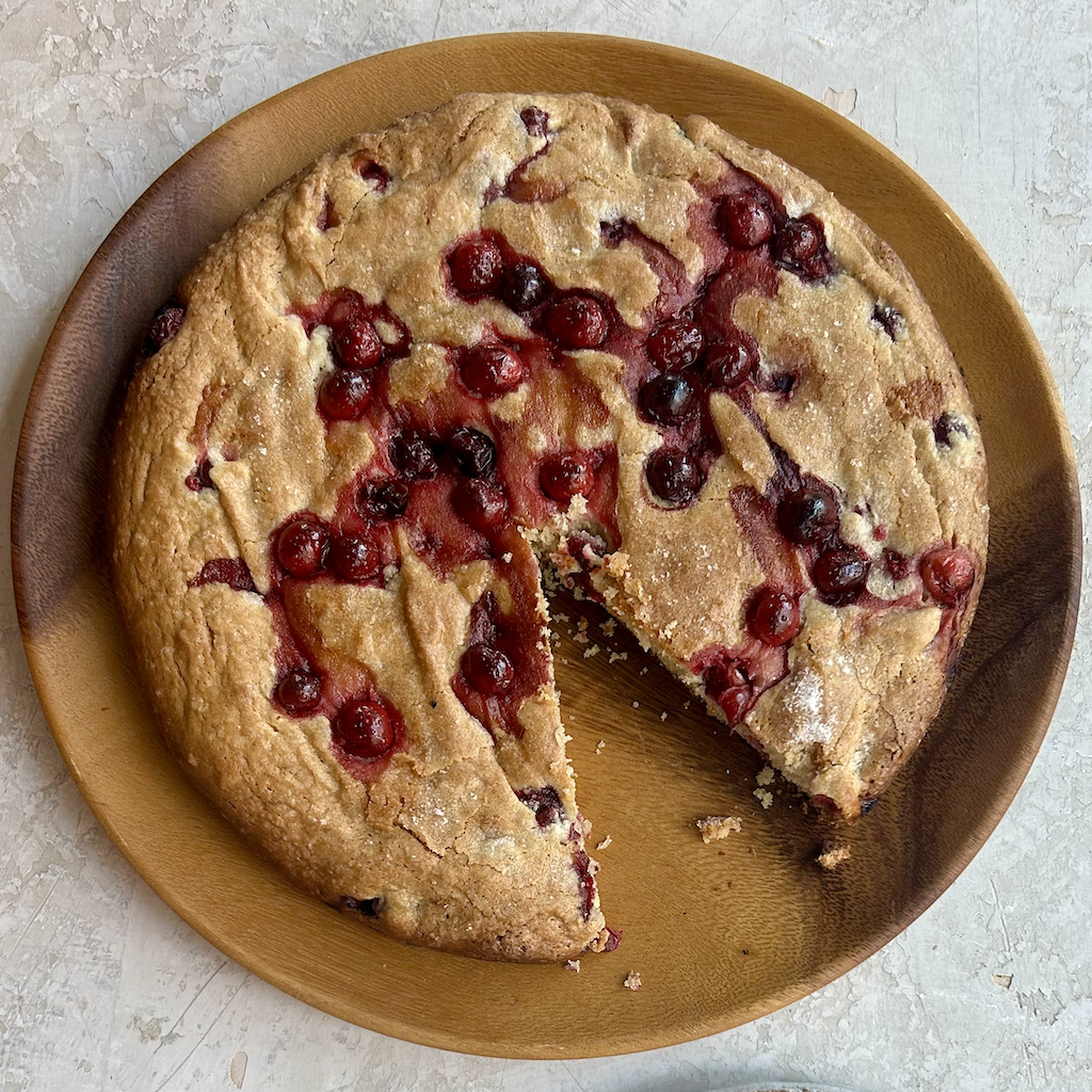 Yossy Arefi's Mixed-Berry Tahini Cake