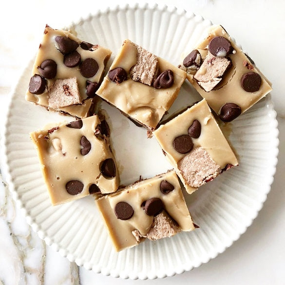 Tahini Halva Cookie Dough Fudge
