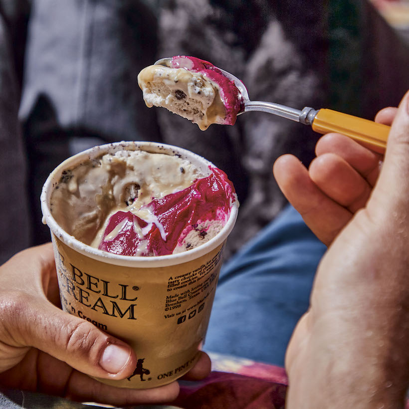 Beet Butter and Tahini on Ice Cream