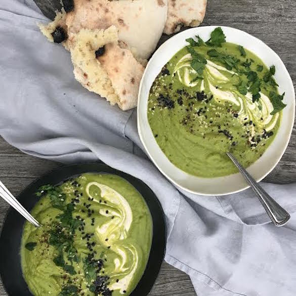 Broccoli Lemon Tahini Soup