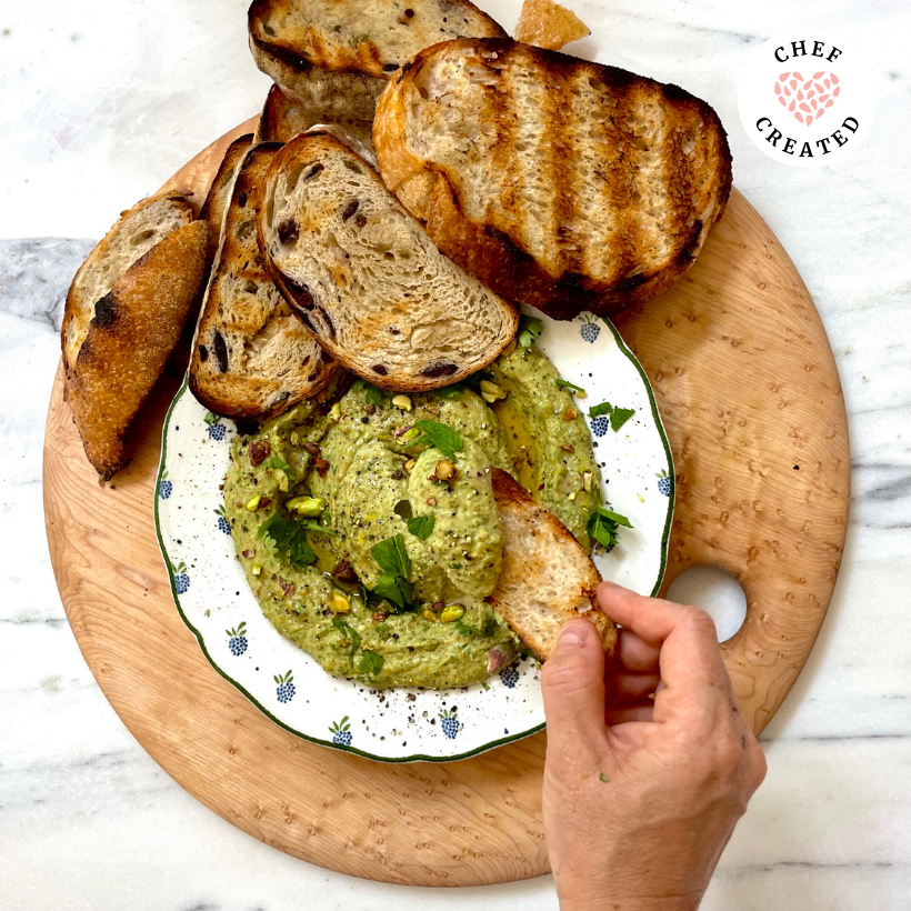 Tahini, Pistachio & Feta Dip