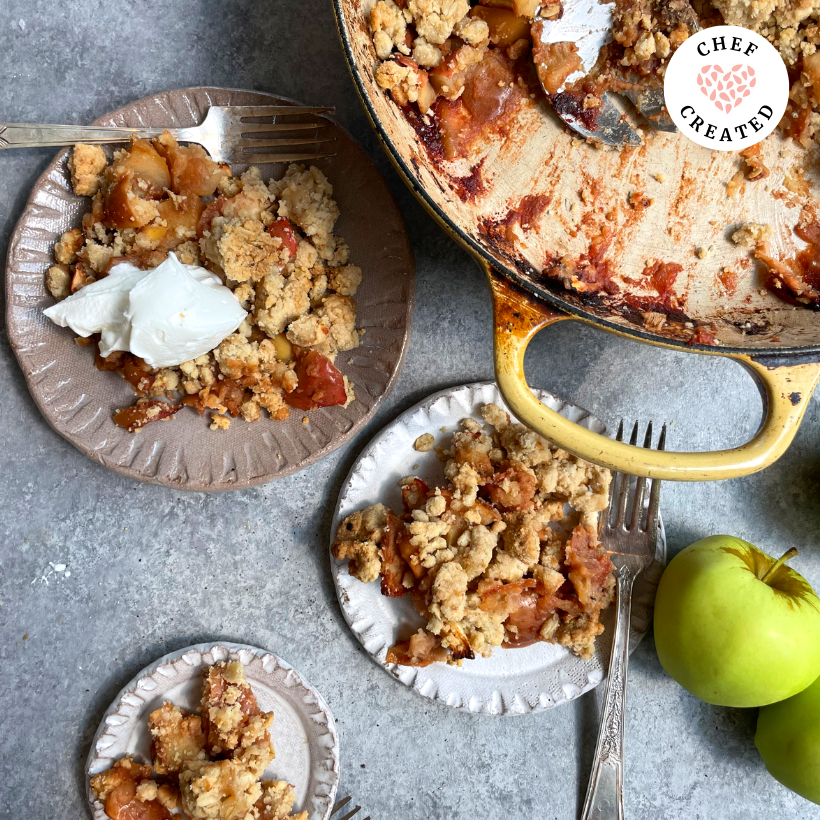 Shannon Sarna's Apple Tahini Crumble