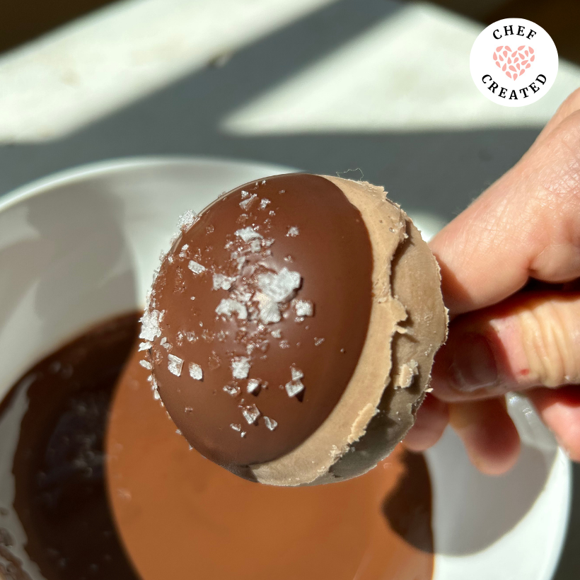 Chocolate Tahini Fudgesicles