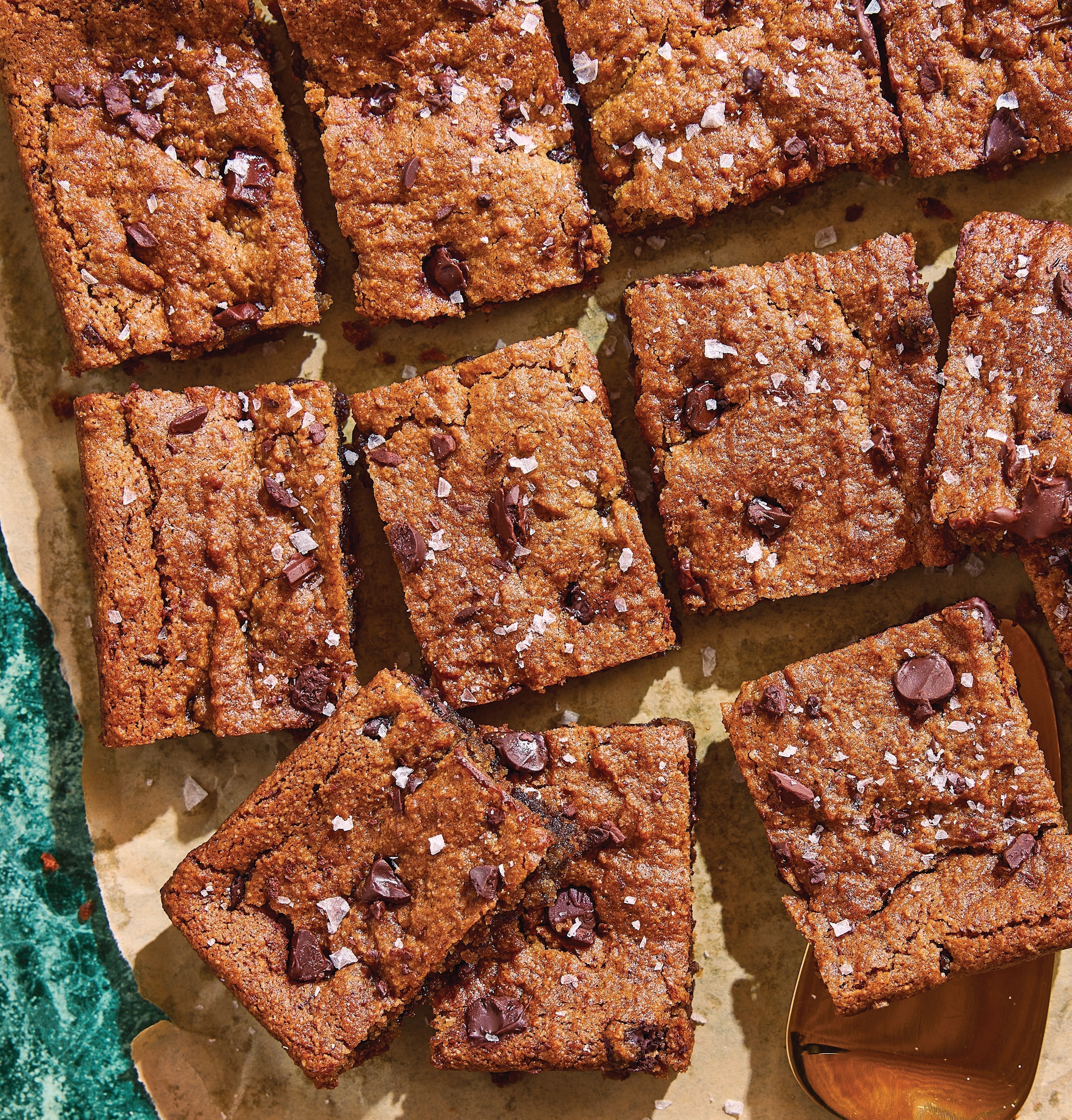 Jenn Lueke's Tahini Chocolate Chip Cookie Bars