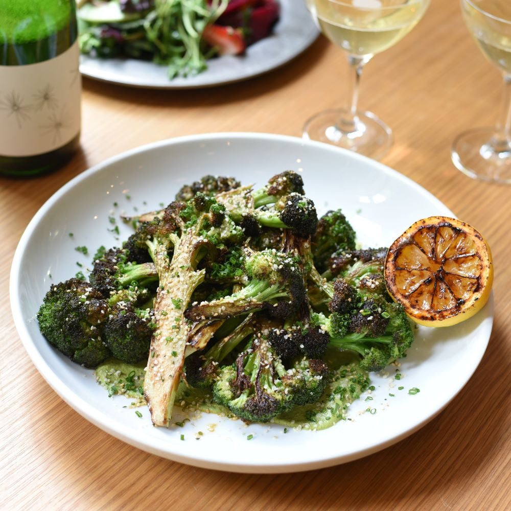 Charred Broccoli with Jalapeno Tahini