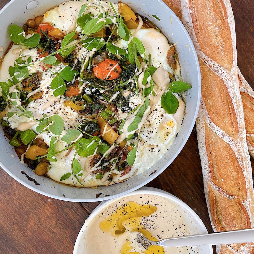 Shakshuka with Tahini Drizzle