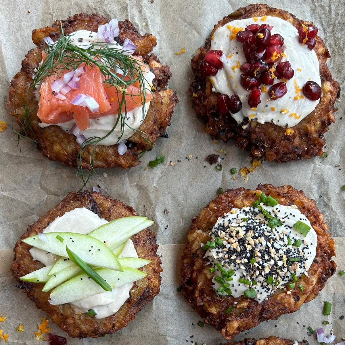 Latkes 6 Ways