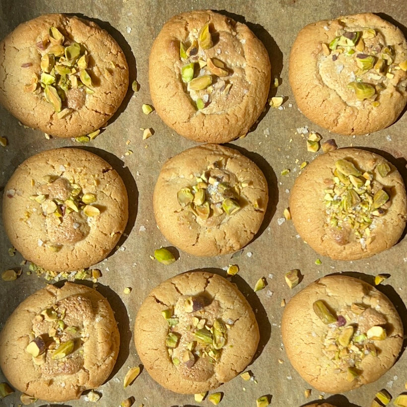Salted Lemon Tahini Cookies