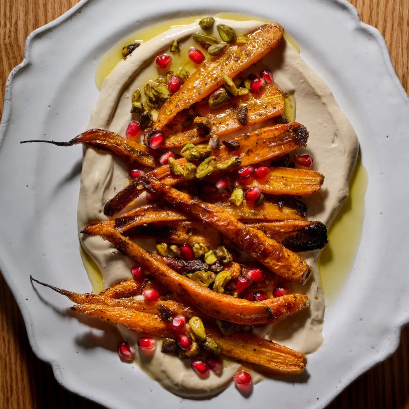 Magic Spice Roasted Carrots with Whipped Tahini