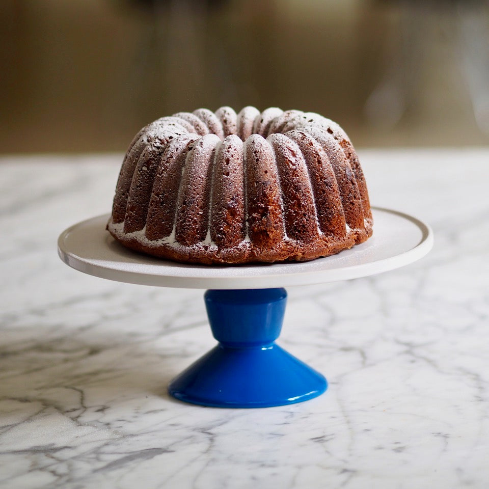 Halva Coffee Cake with Pistachios & Chocolate