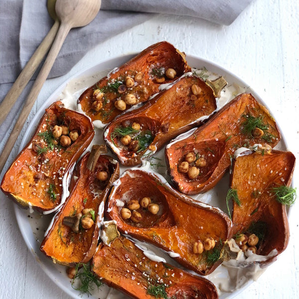 Roasted Honeynut Squash With Tahini Sauce