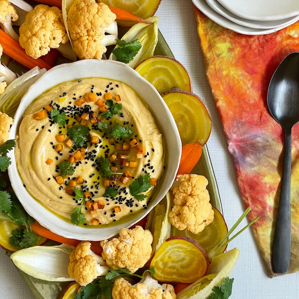 The Culinistas' Potato Hummus & Crudités