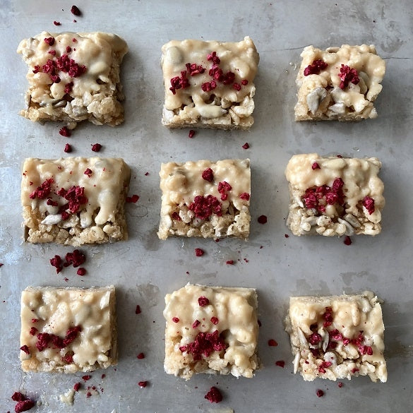 Tahini Rice Krispie Bites