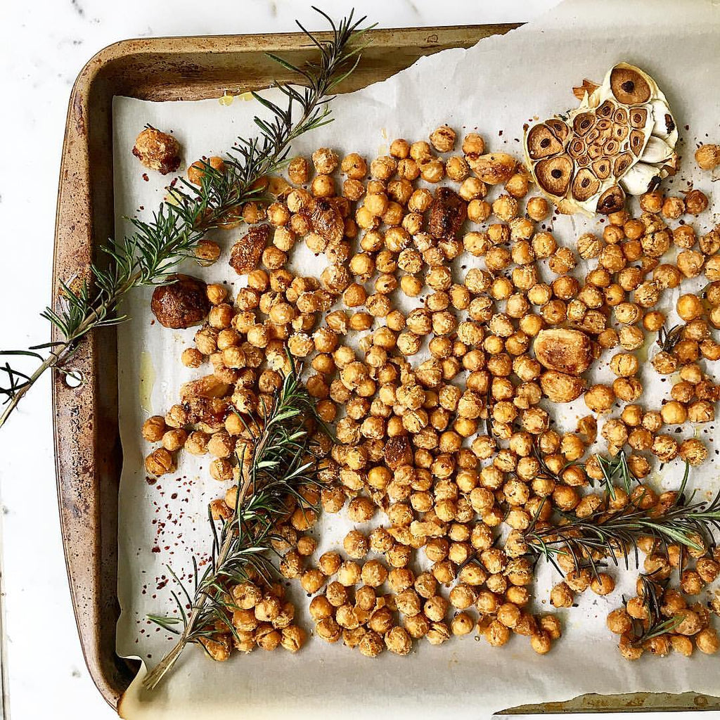 Tahini Roasted Chickpeas