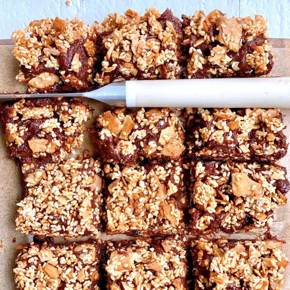 Crunchy Coconut, Tahini and Date Fudge