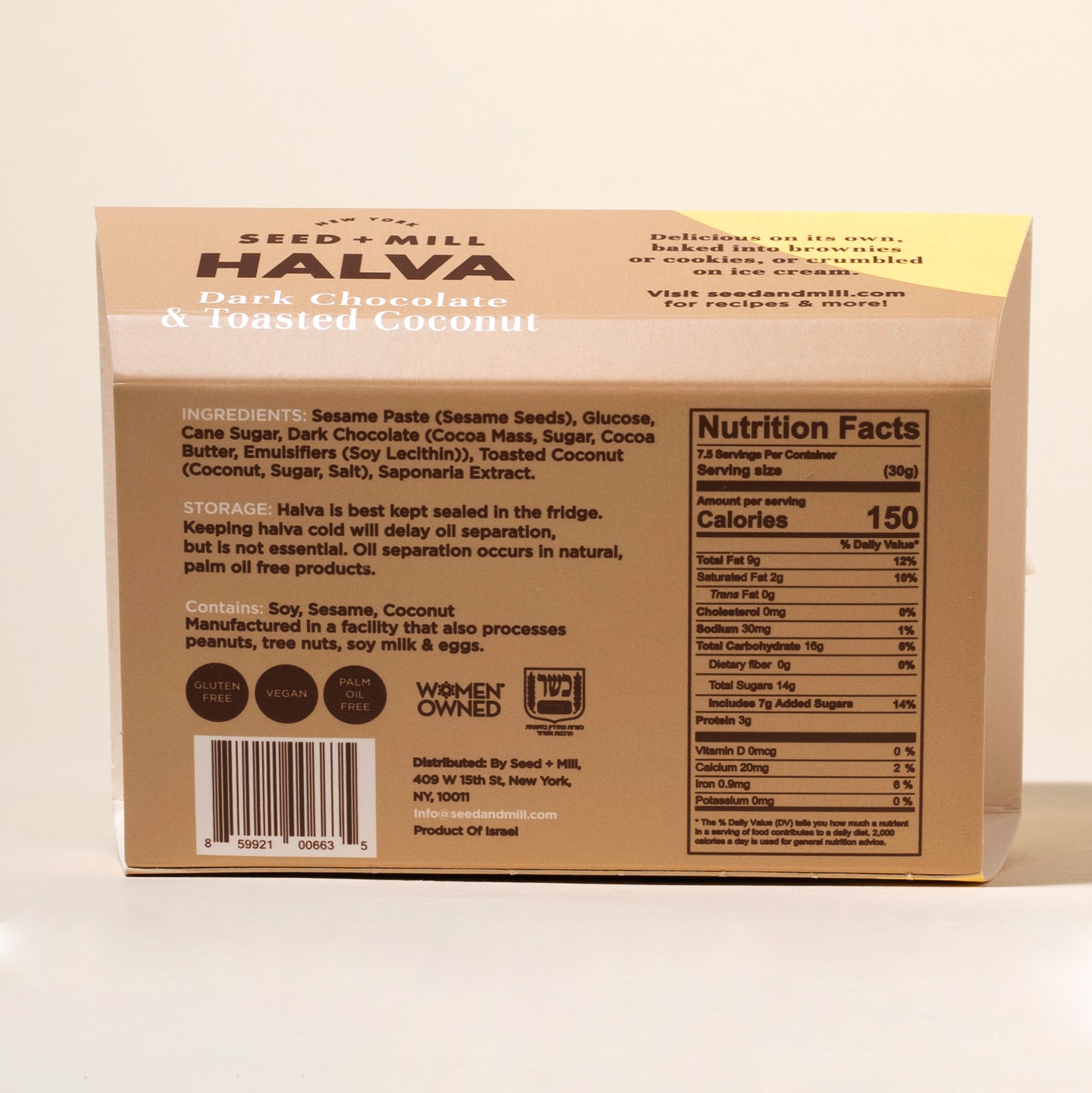 Toasted Coconut Chocolate Halva