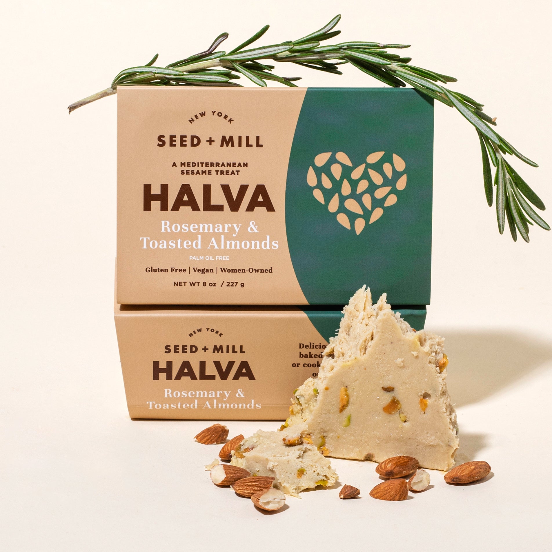 Rosemary Almond Halva