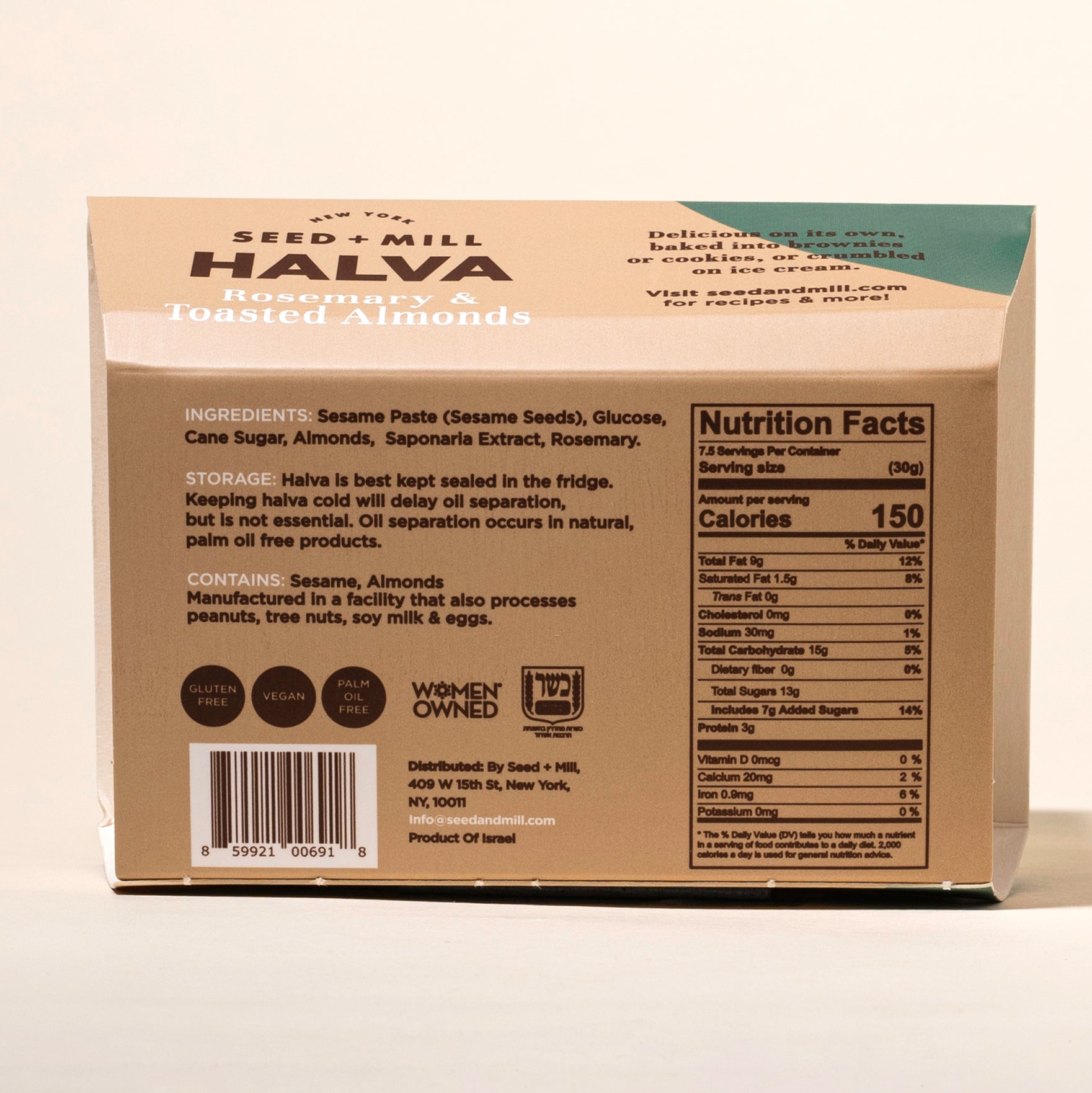 Rosemary Almond Halva