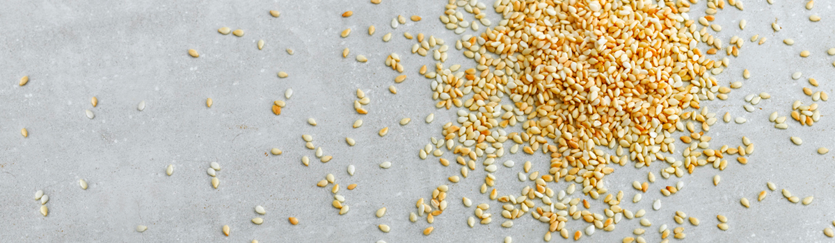 Sesame seeds banner