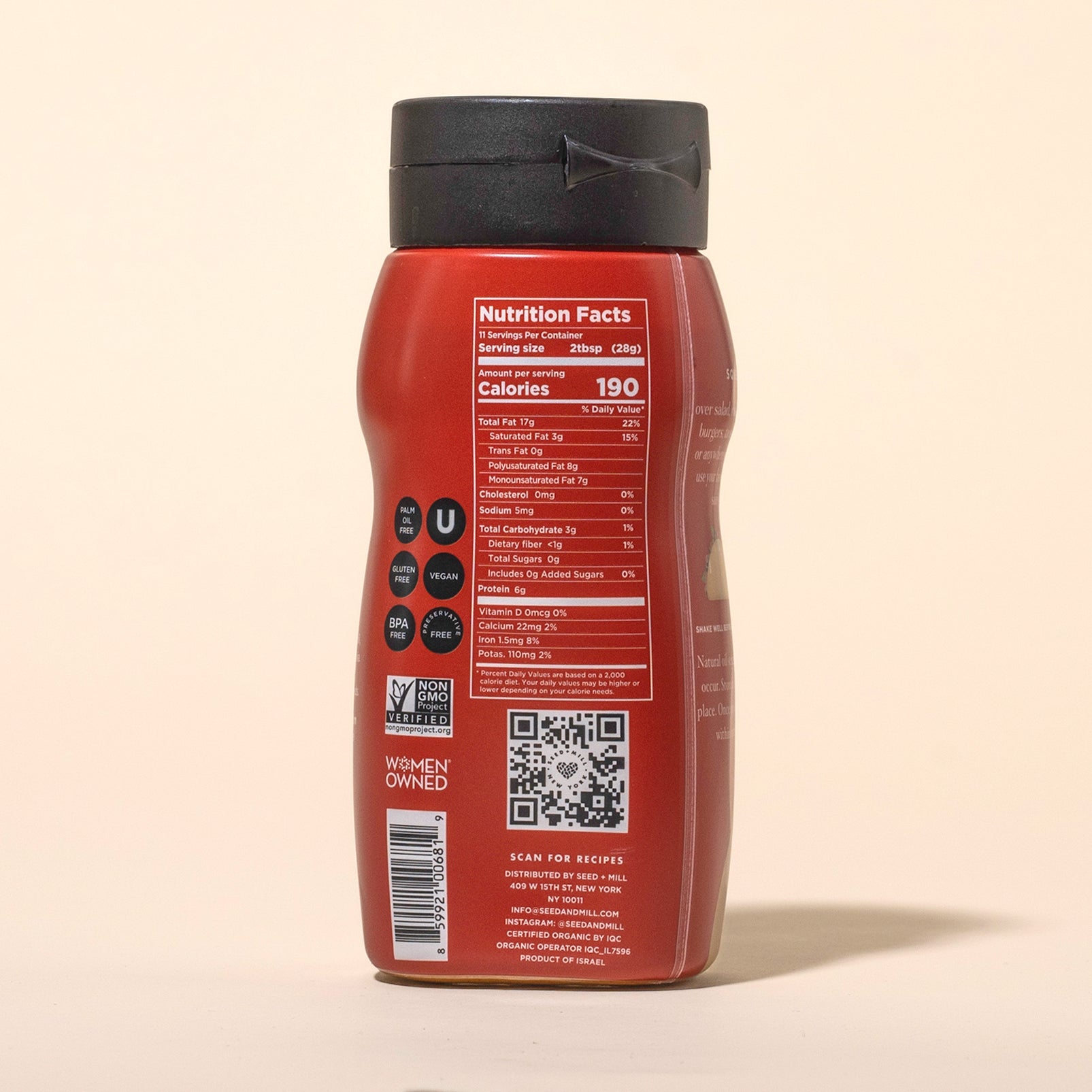 Organic Spicy Tahini Squeeze Bottle