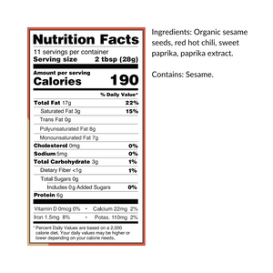 Organic Spicy Tahini Squeeze Bottle