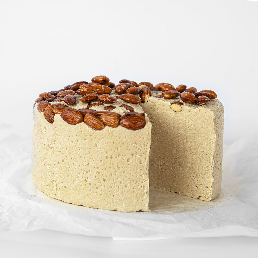 A marzipan halva cake.