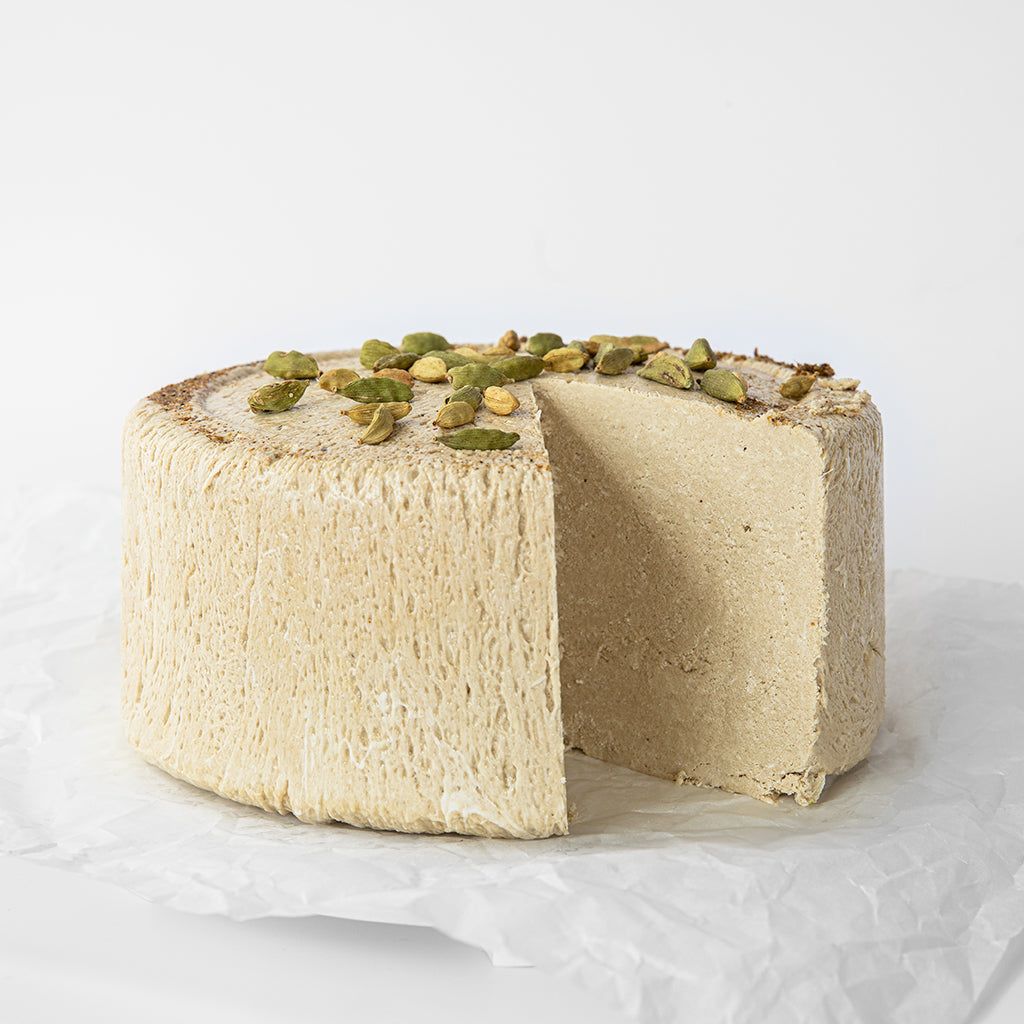 A cardamom halva cake.