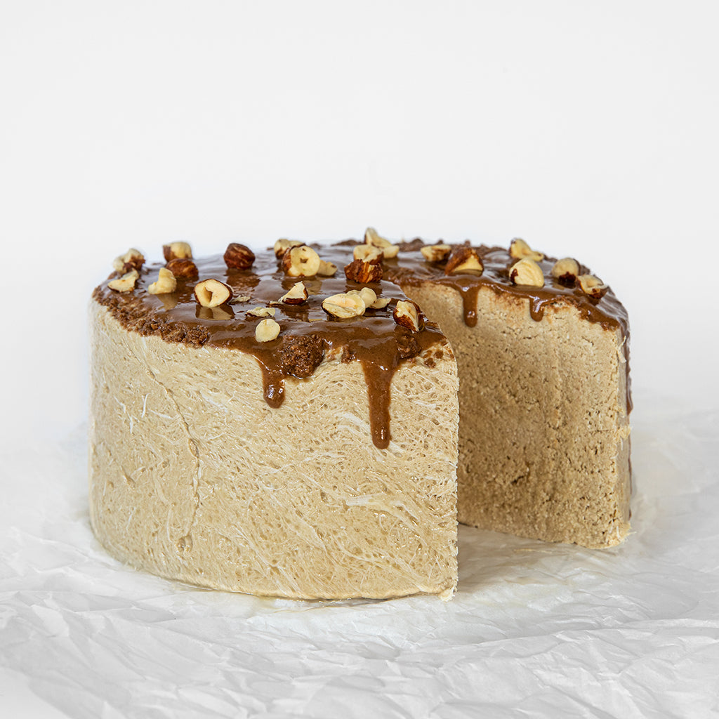 A nougat halva cake.