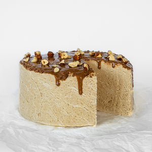 A nougat halva cake.